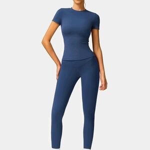 2 Piece Blue Activewear Set